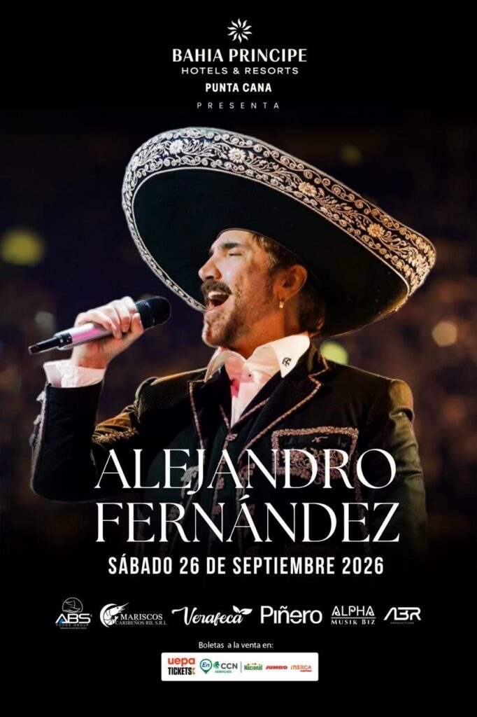 Alejandro Fernández regresa a Punta Cana con un esperado concierto el próximo 26 de septiembre